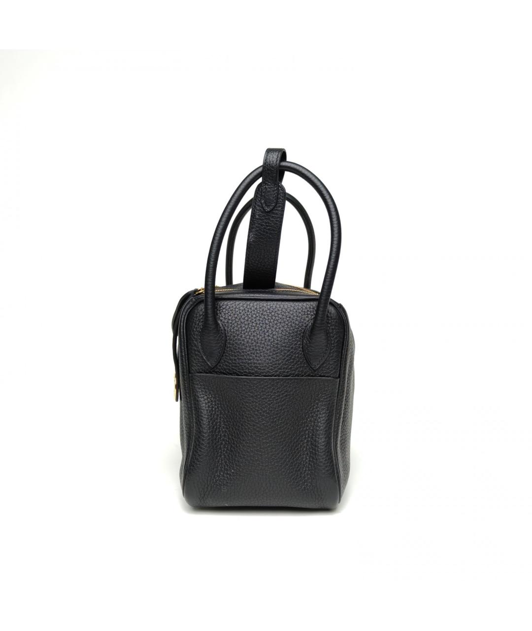 HERMES Черная кожаная сумка через плечо, фото 3