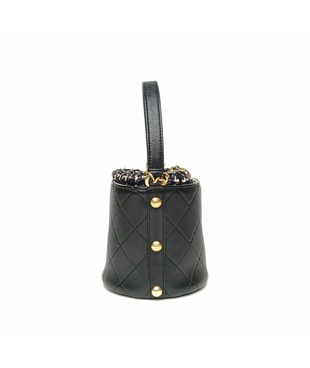 CHANEL Черная кожаная сумка через плечо, фото 5