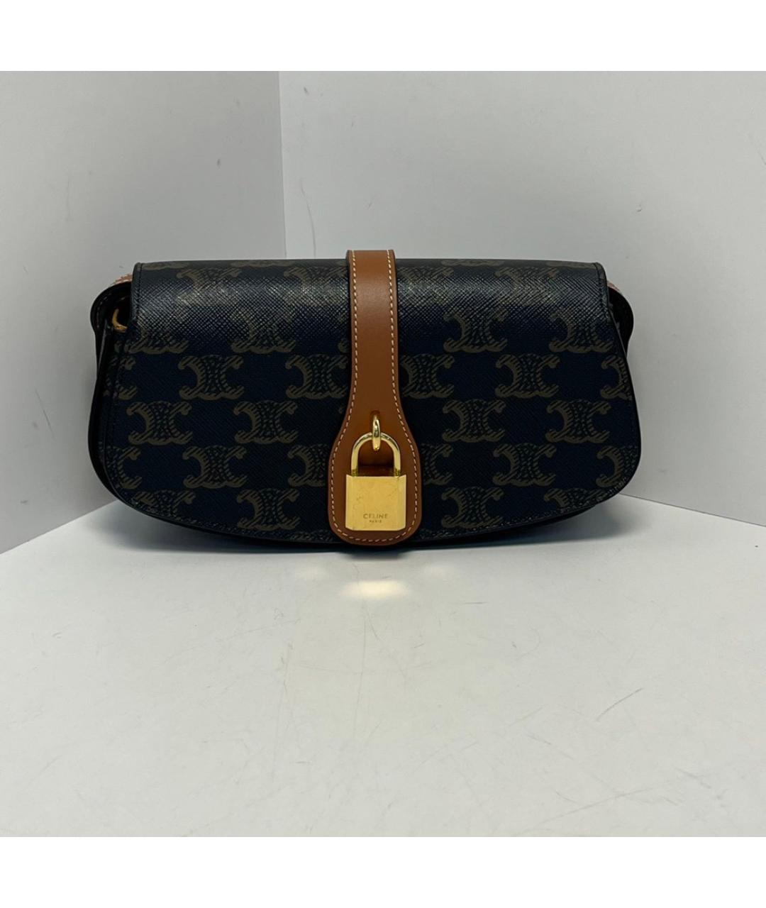 CELINE Коричневая сумка через плечо, фото 9