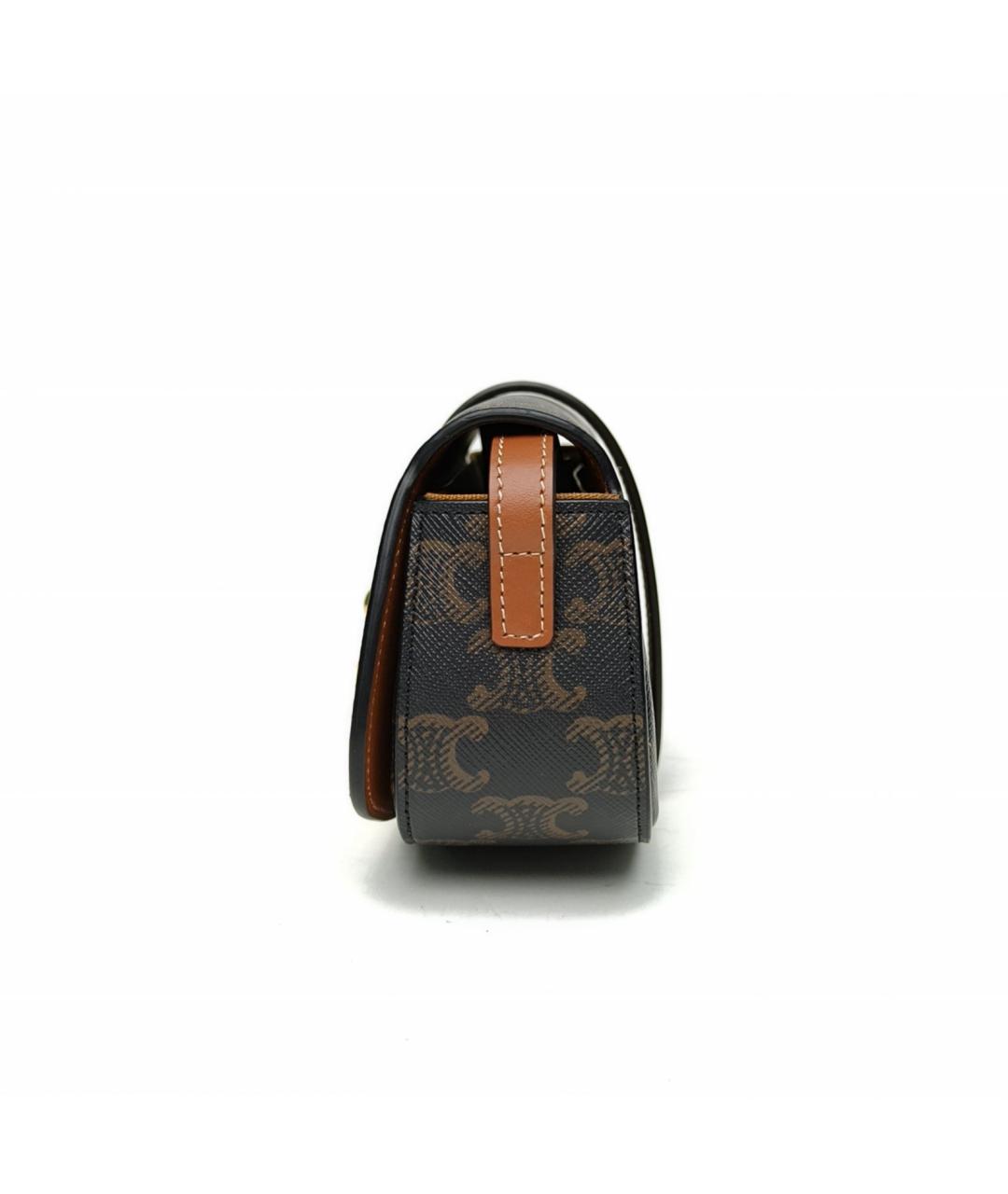 CELINE Коричневая сумка через плечо, фото 3