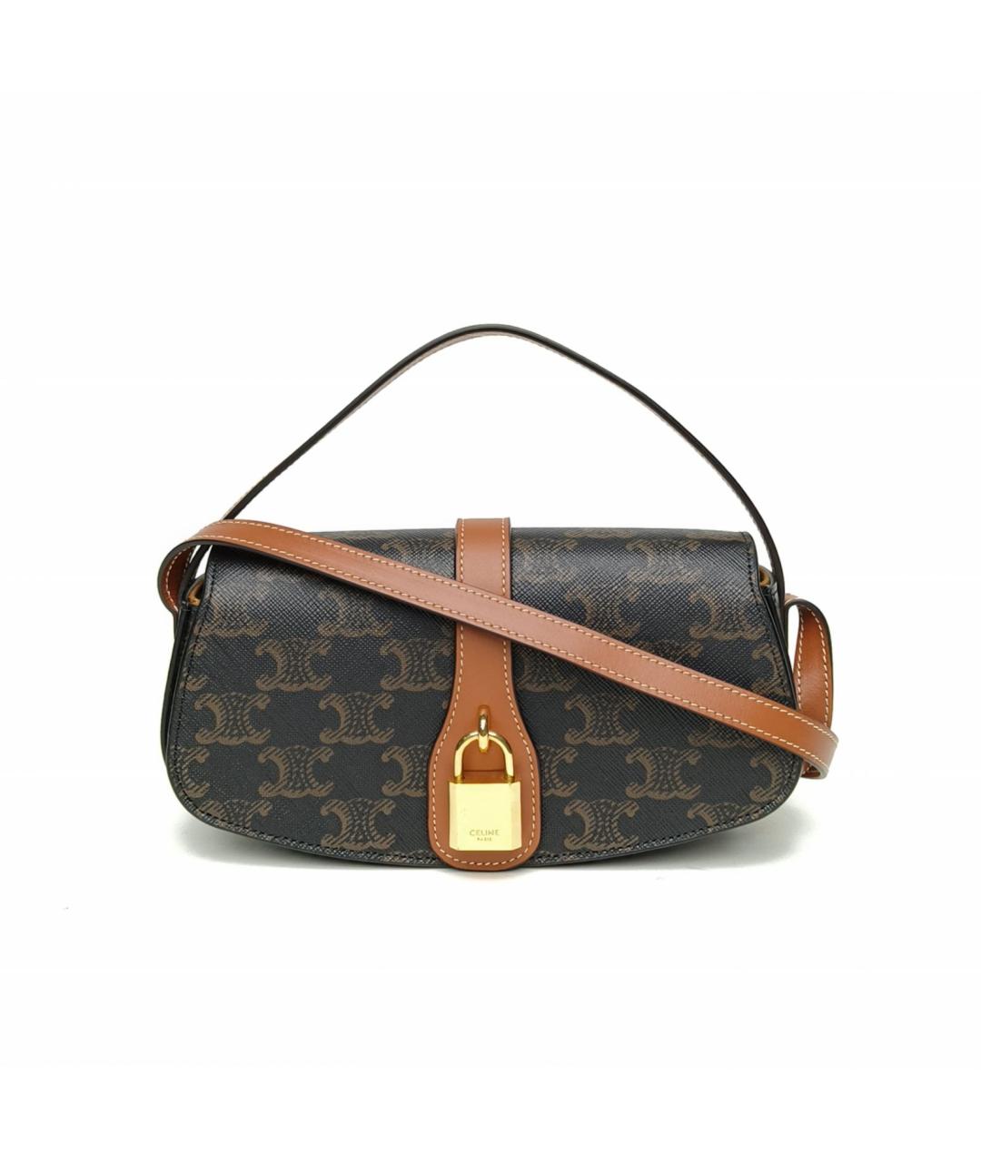 CELINE Коричневая сумка через плечо, фото 2