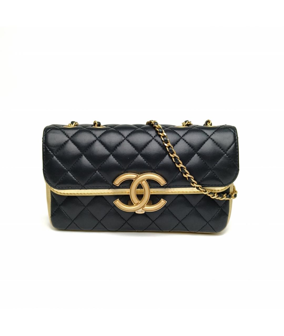 CHANEL Черная кожаная сумка через плечо, фото 2