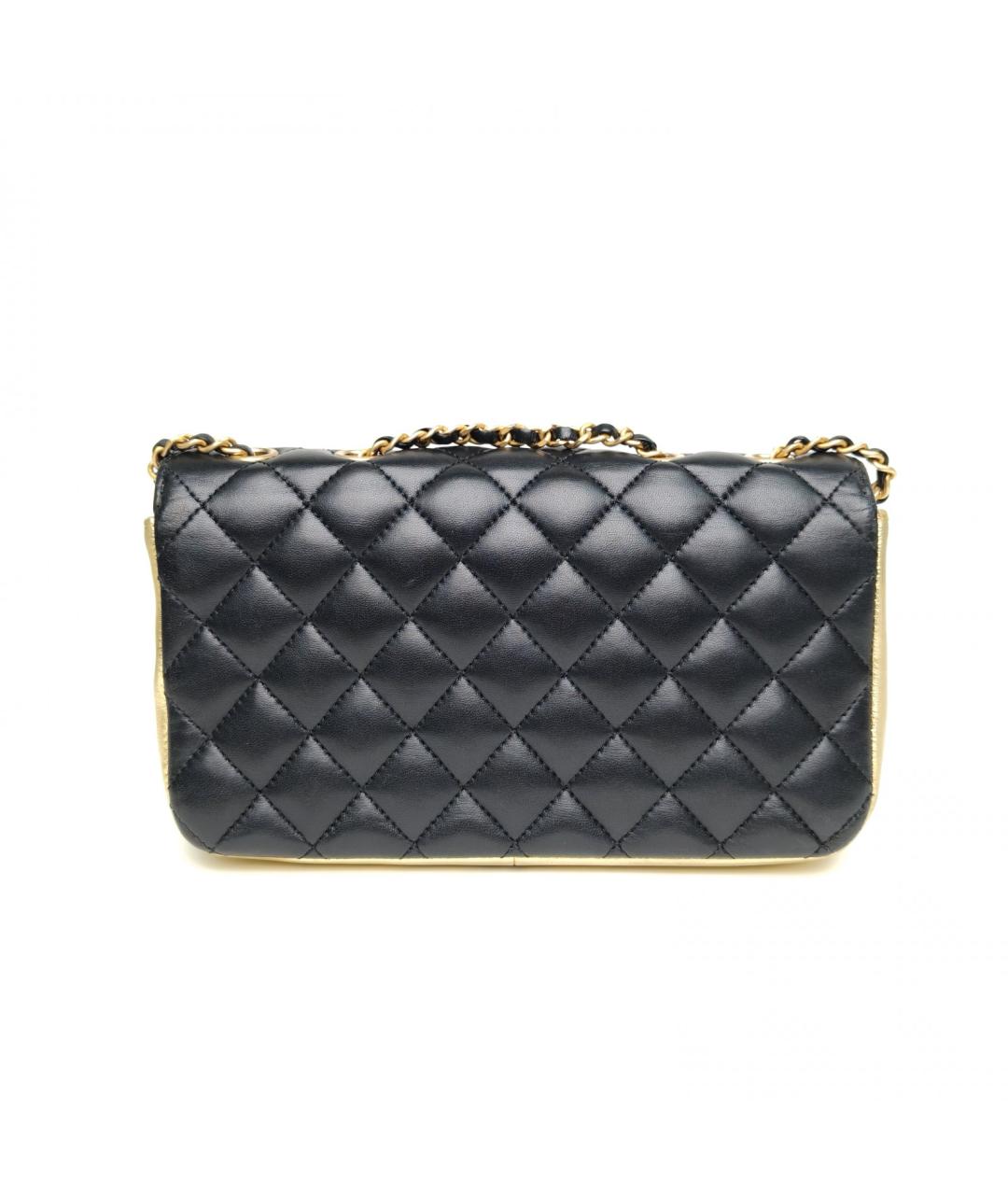 CHANEL Черная кожаная сумка через плечо, фото 4