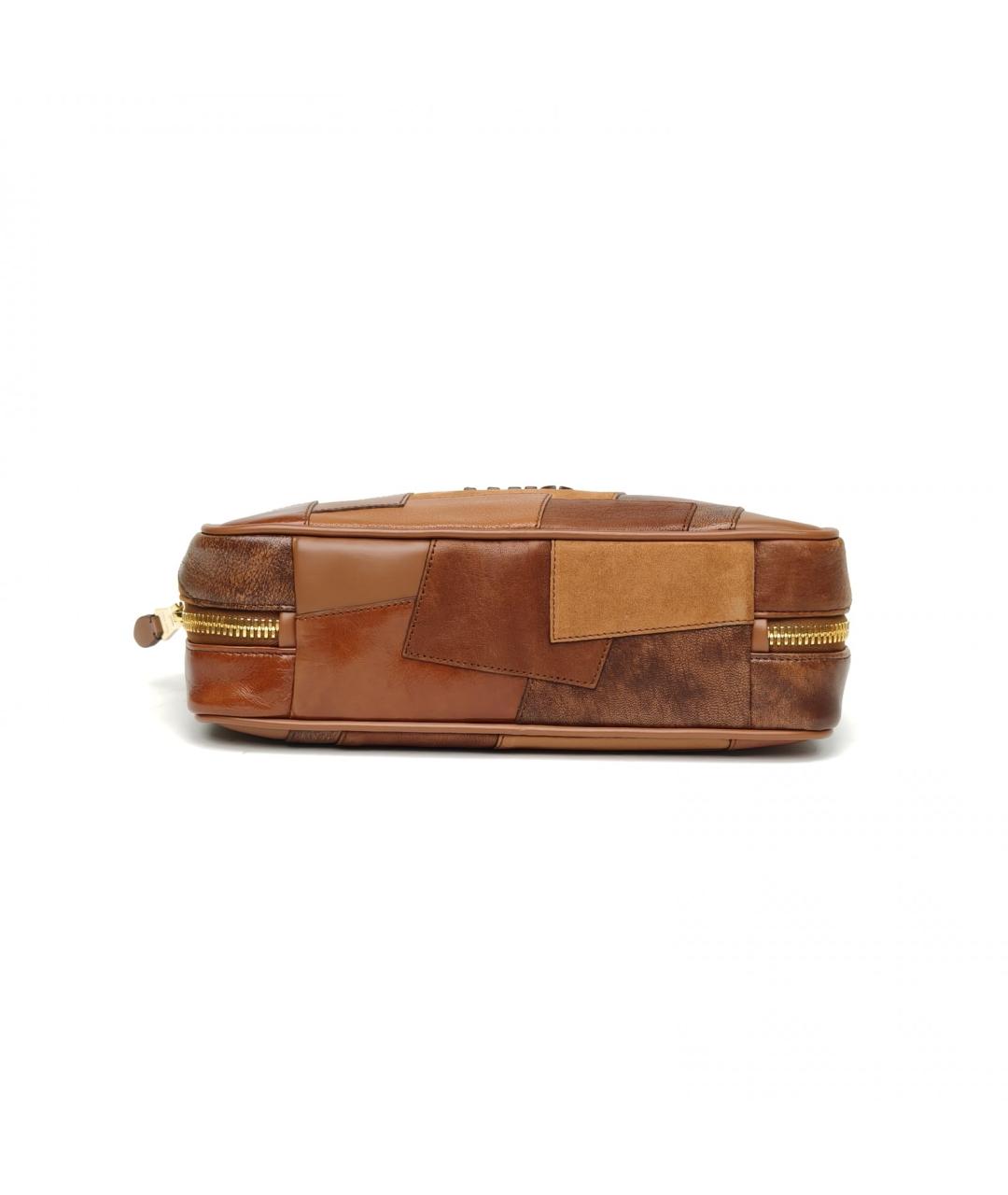 MIU MIU Коричневая кожаная сумка через плечо, фото 7