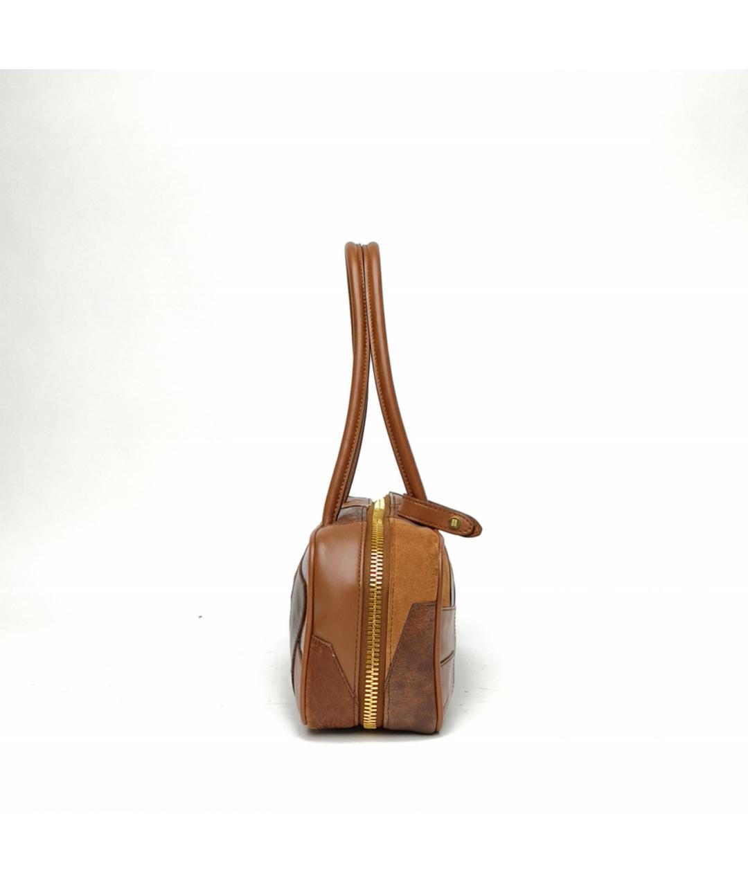 MIU MIU Коричневая кожаная сумка через плечо, фото 3