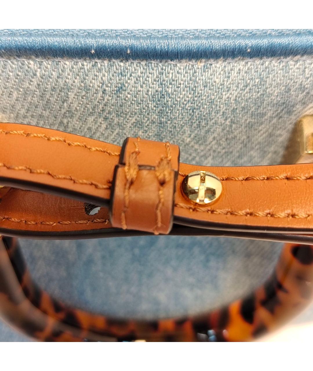 FENDI Голубая сумка через плечо, фото 9