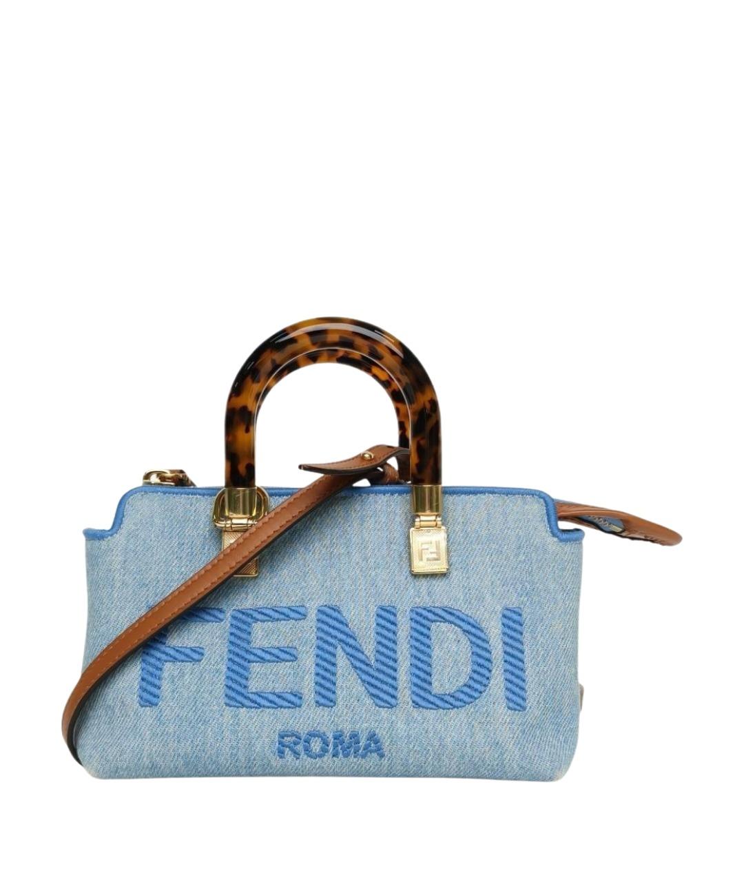 FENDI Голубая сумка через плечо, фото 1