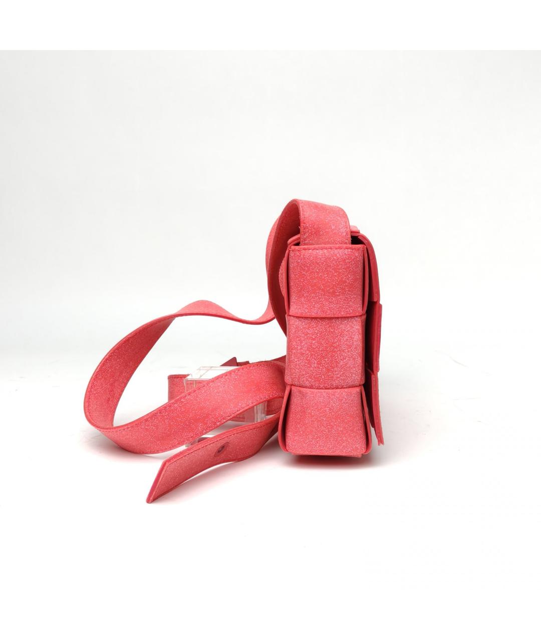 BOTTEGA VENETA Розовая кожаная сумка через плечо, фото 5