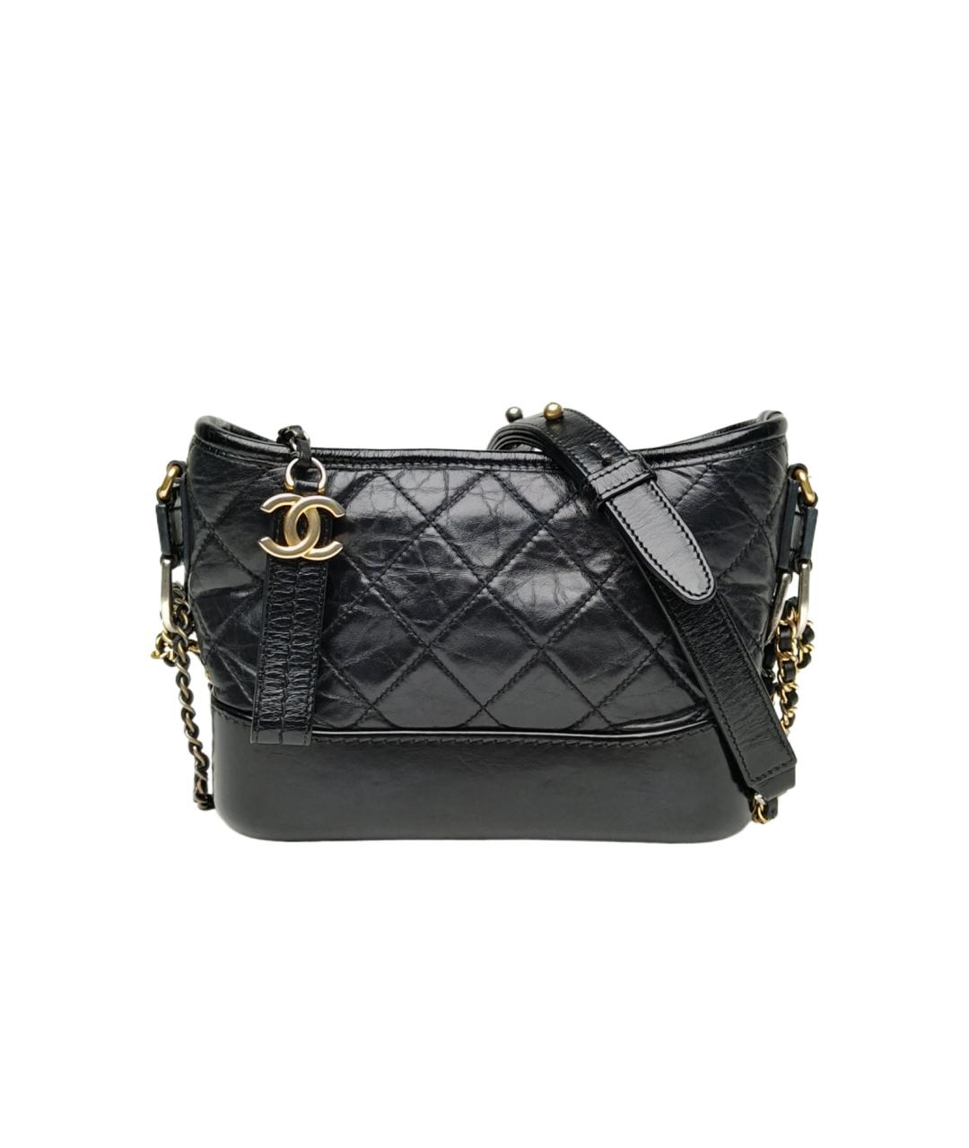 CHANEL Черная кожаная сумка через плечо, фото 9