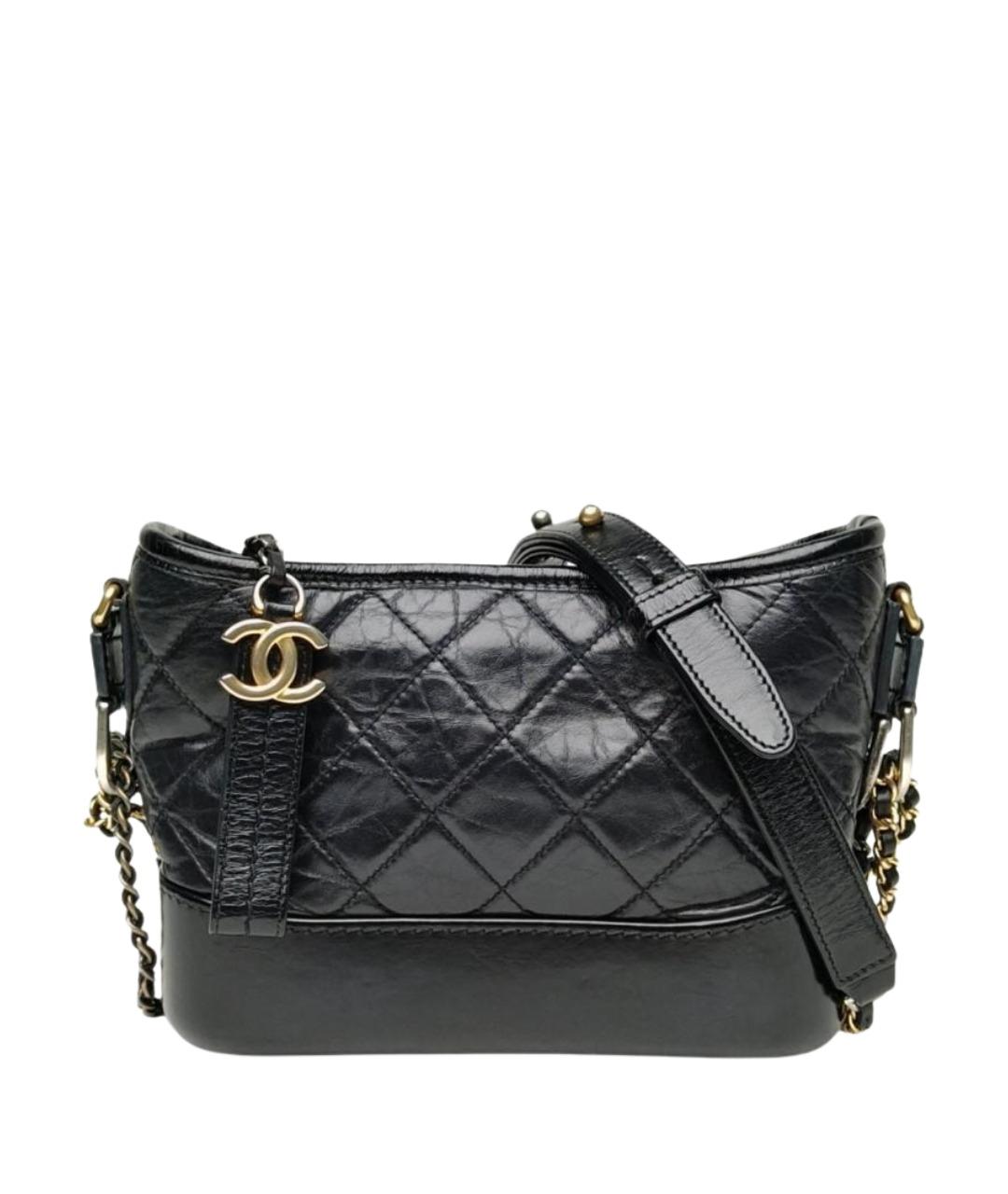CHANEL Черная кожаная сумка через плечо, фото 1