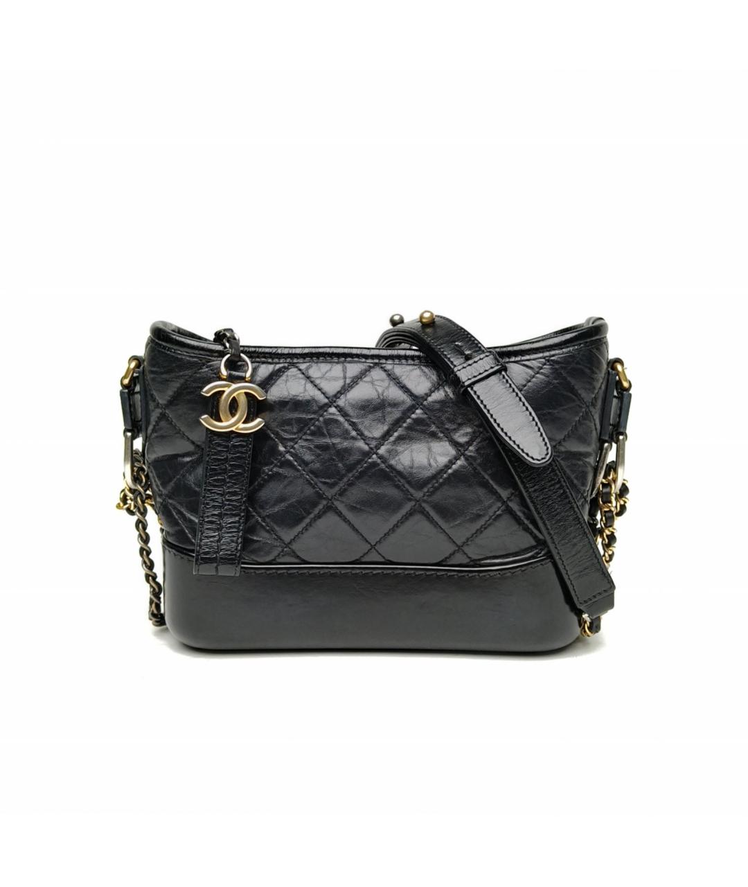 CHANEL Черная кожаная сумка через плечо, фото 2