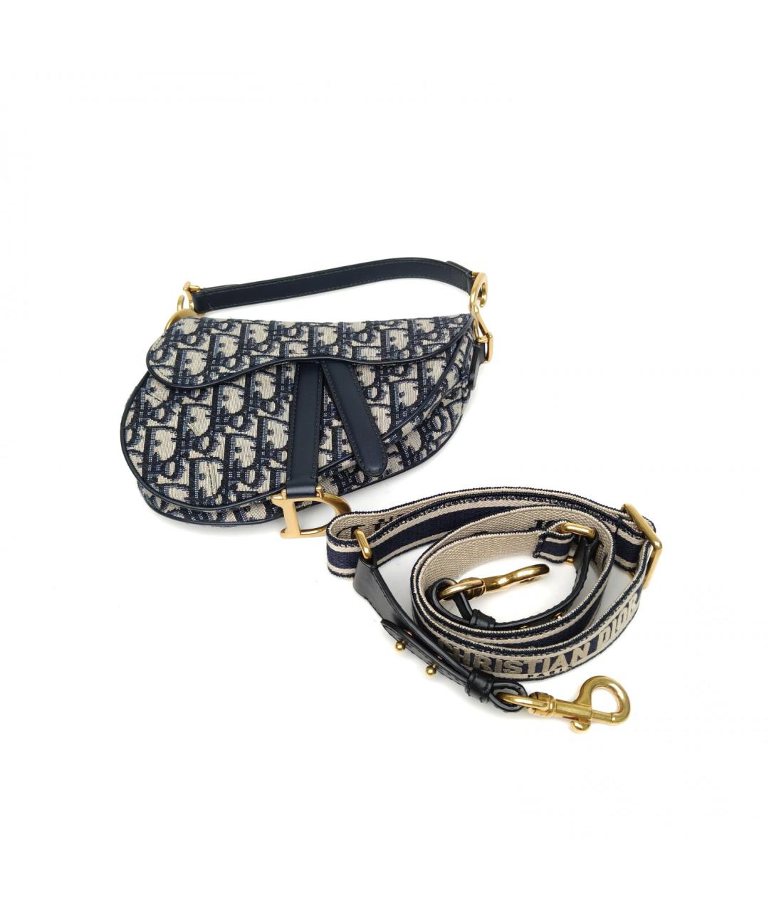 CHRISTIAN DIOR Темно-синяя сумка через плечо, фото 8