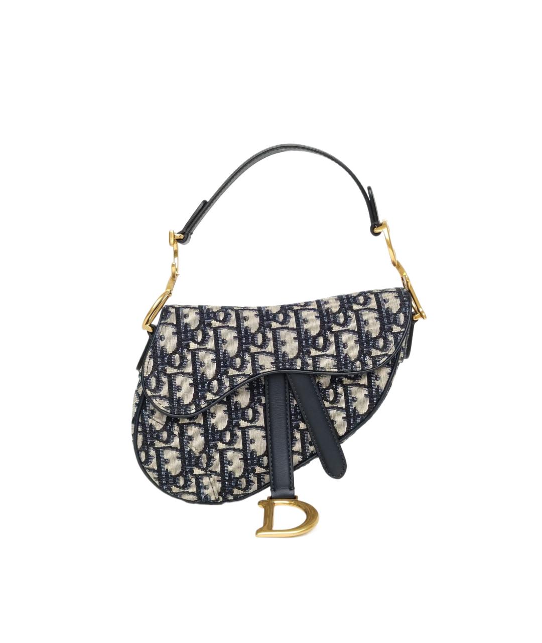 CHRISTIAN DIOR Темно-синяя сумка через плечо, фото 9