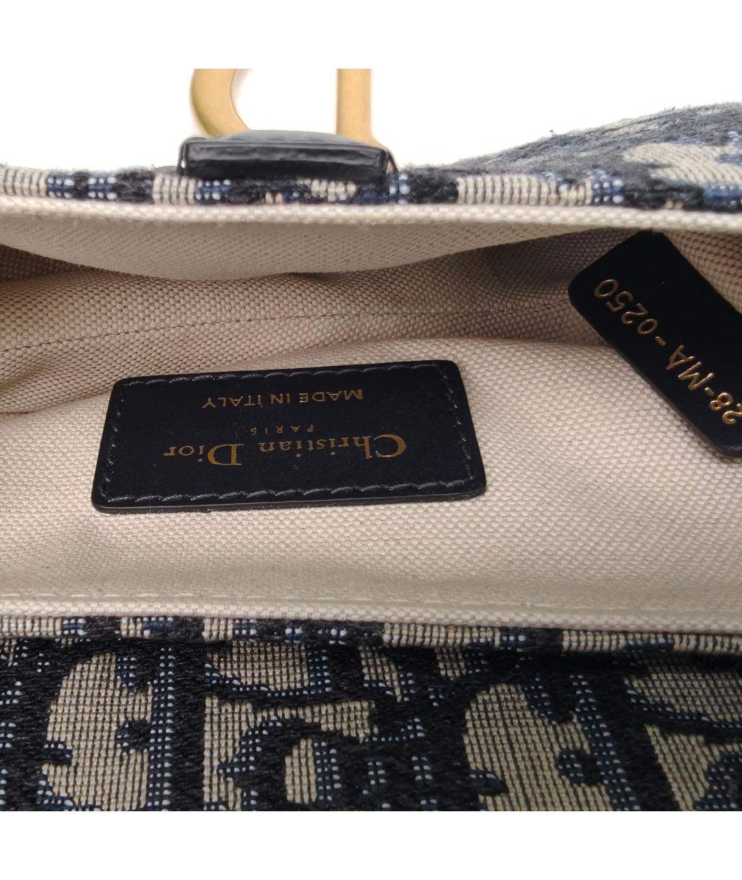 CHRISTIAN DIOR Темно-синяя сумка через плечо, фото 7