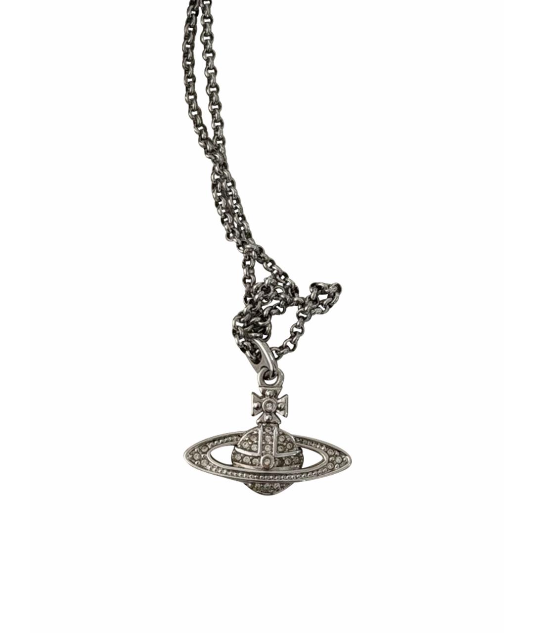 VIVIENNE WESTWOOD Серая латунная подвеска, фото 1