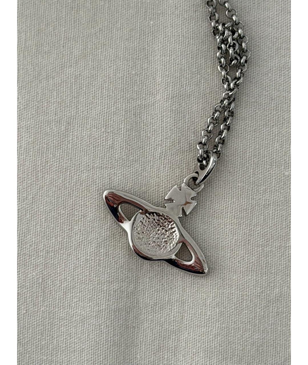 VIVIENNE WESTWOOD Серая латунная подвеска, фото 3