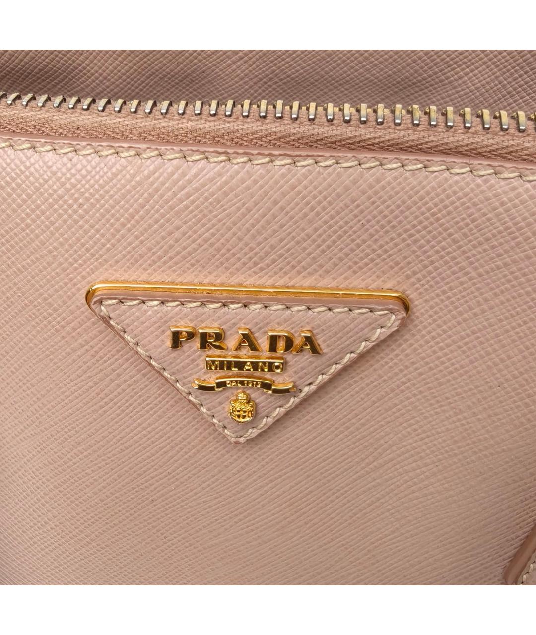 PRADA Бежевая кожаная сумка через плечо, фото 7