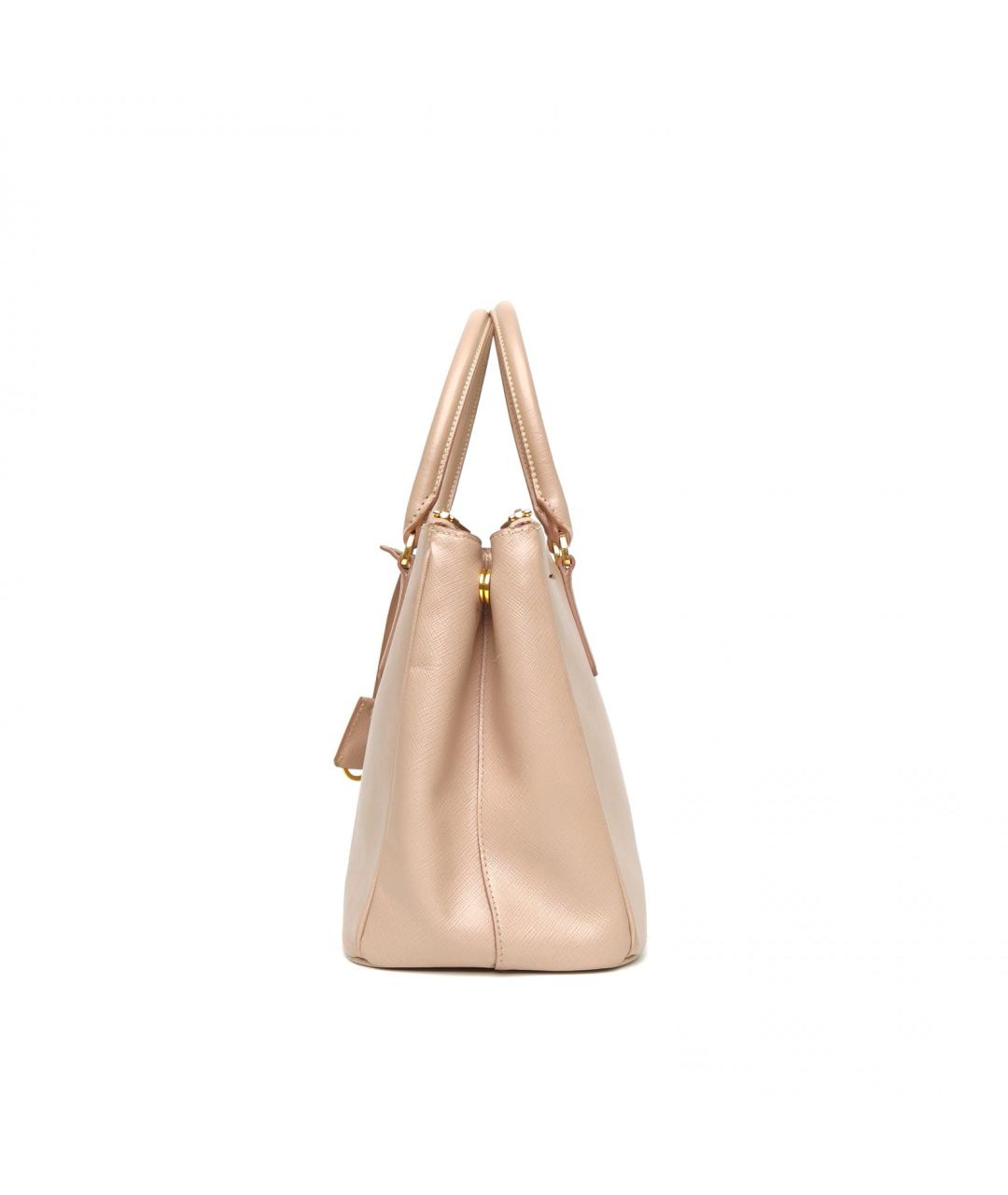 PRADA Бежевая кожаная сумка через плечо, фото 5