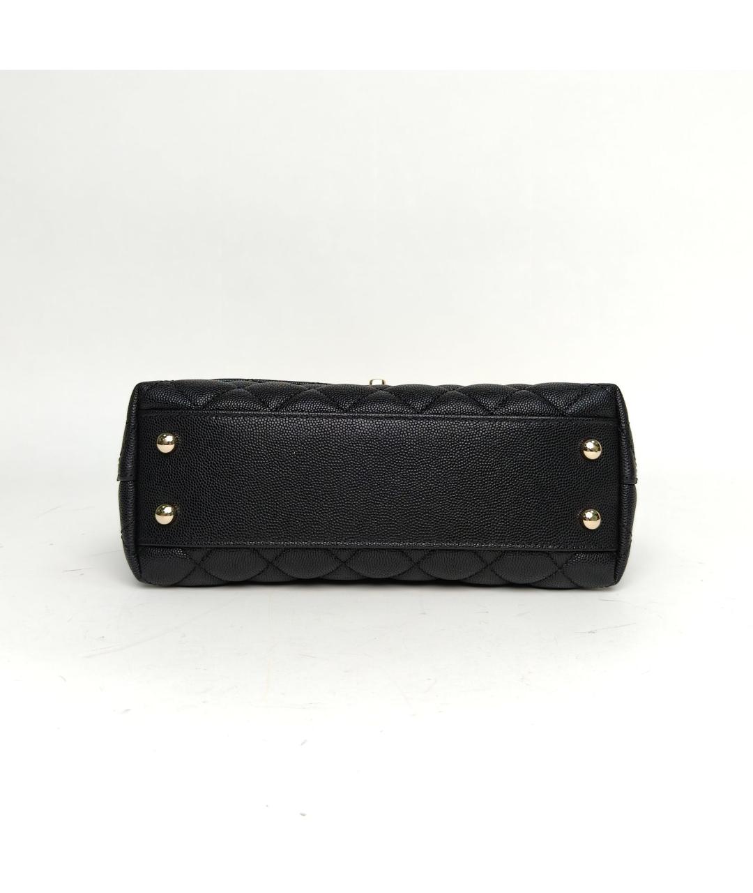 CHANEL Черная кожаная сумка через плечо, фото 6