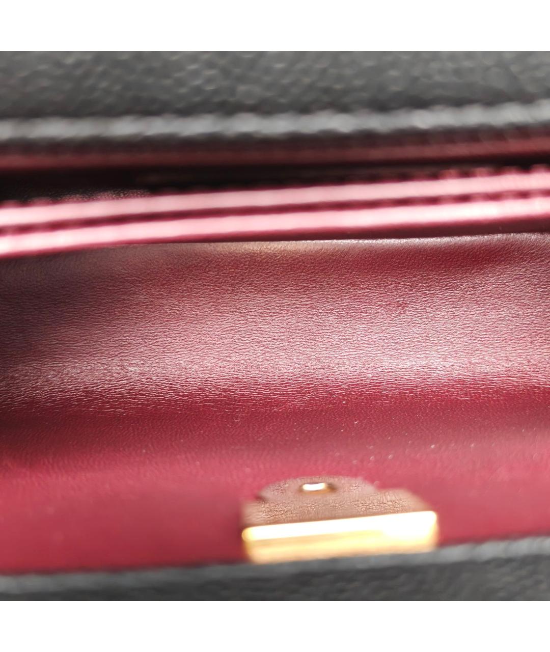 CHANEL Черная кожаная сумка через плечо, фото 8