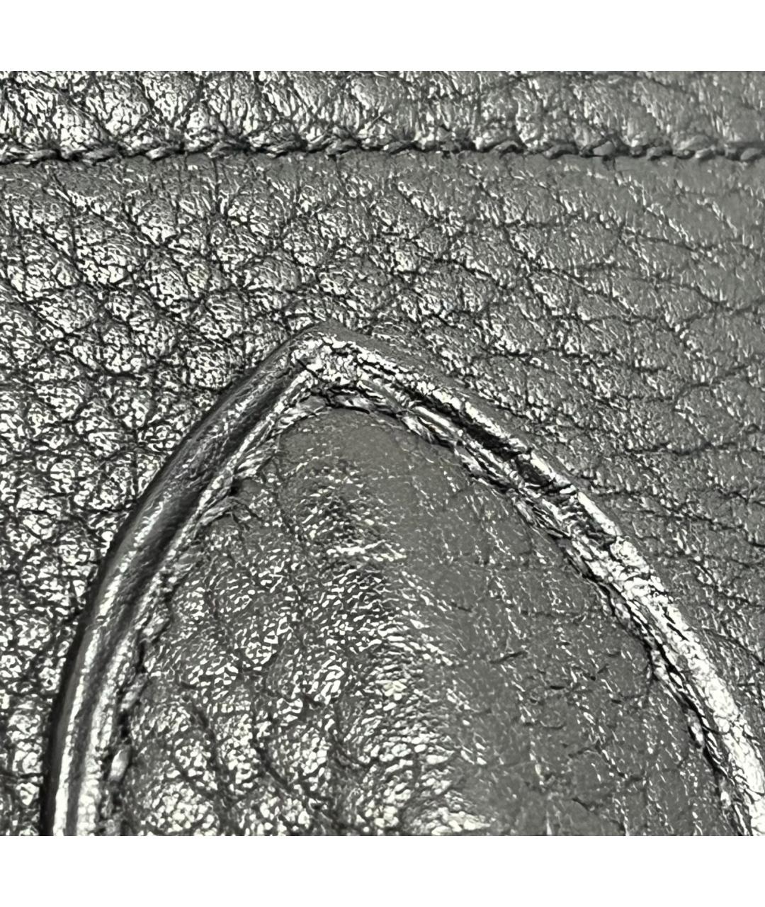 HERMES Черная кожаная сумка через плечо, фото 5