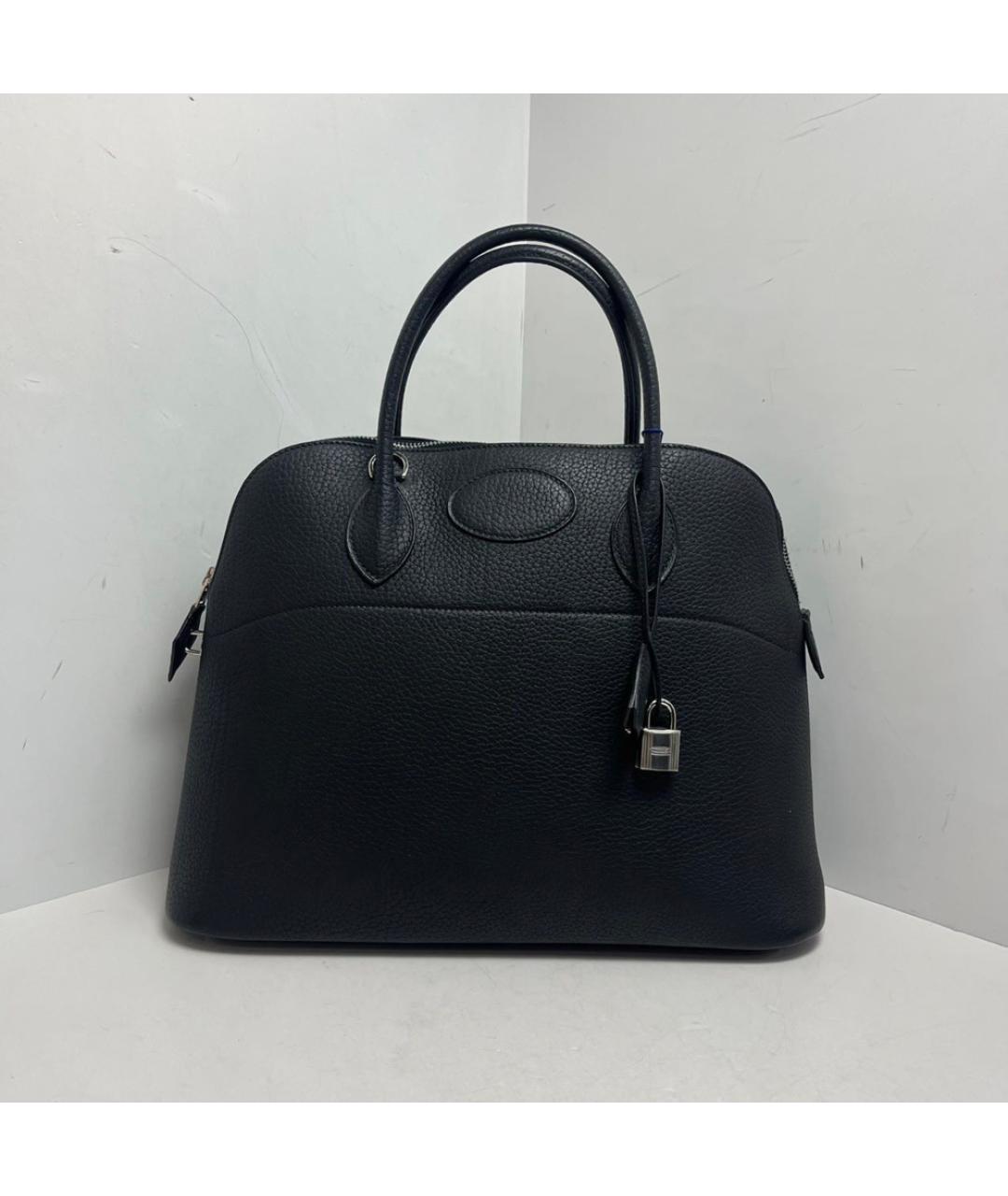 HERMES Черная кожаная сумка через плечо, фото 10