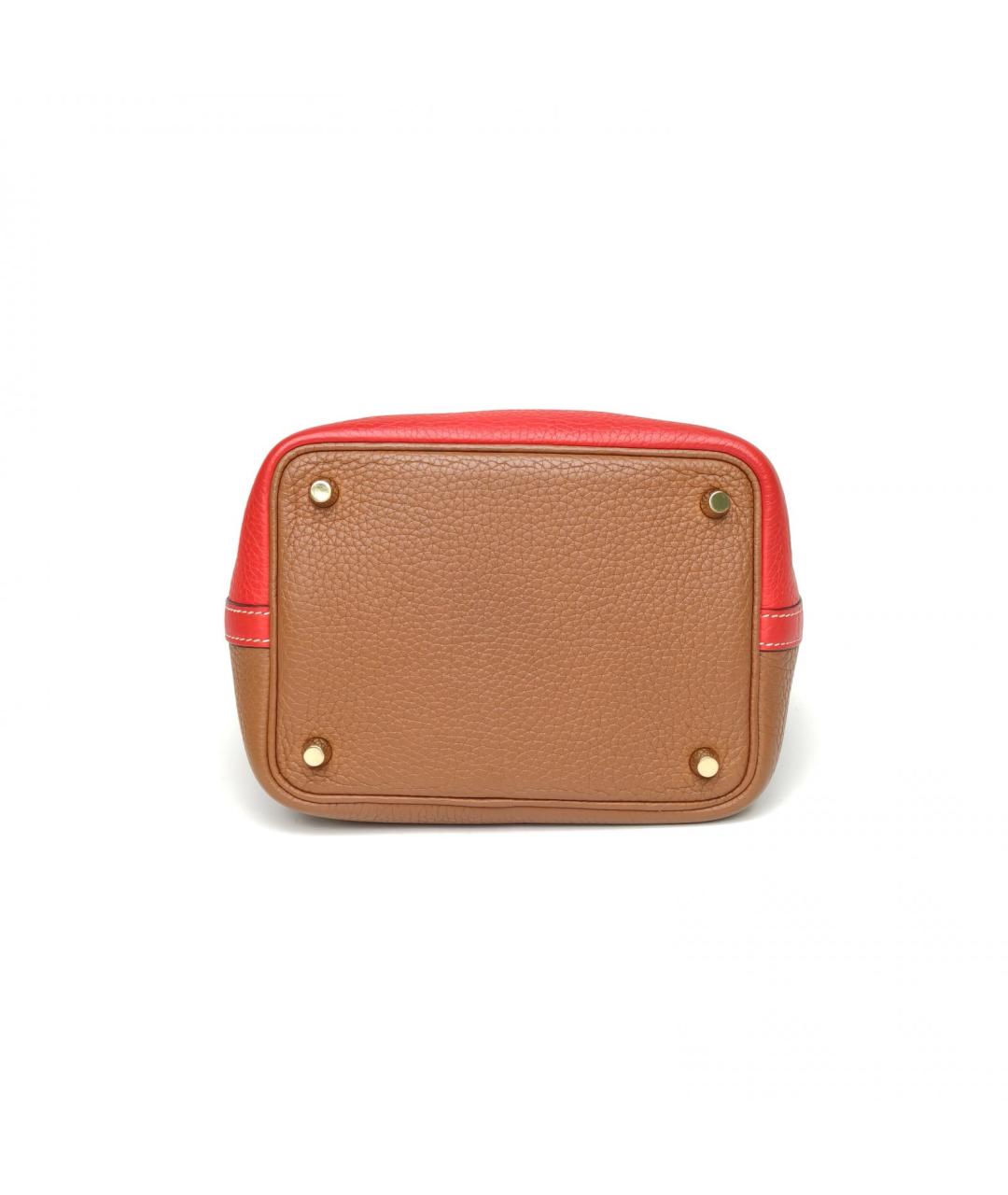 HERMES Коричневая кожаная сумка через плечо, фото 6