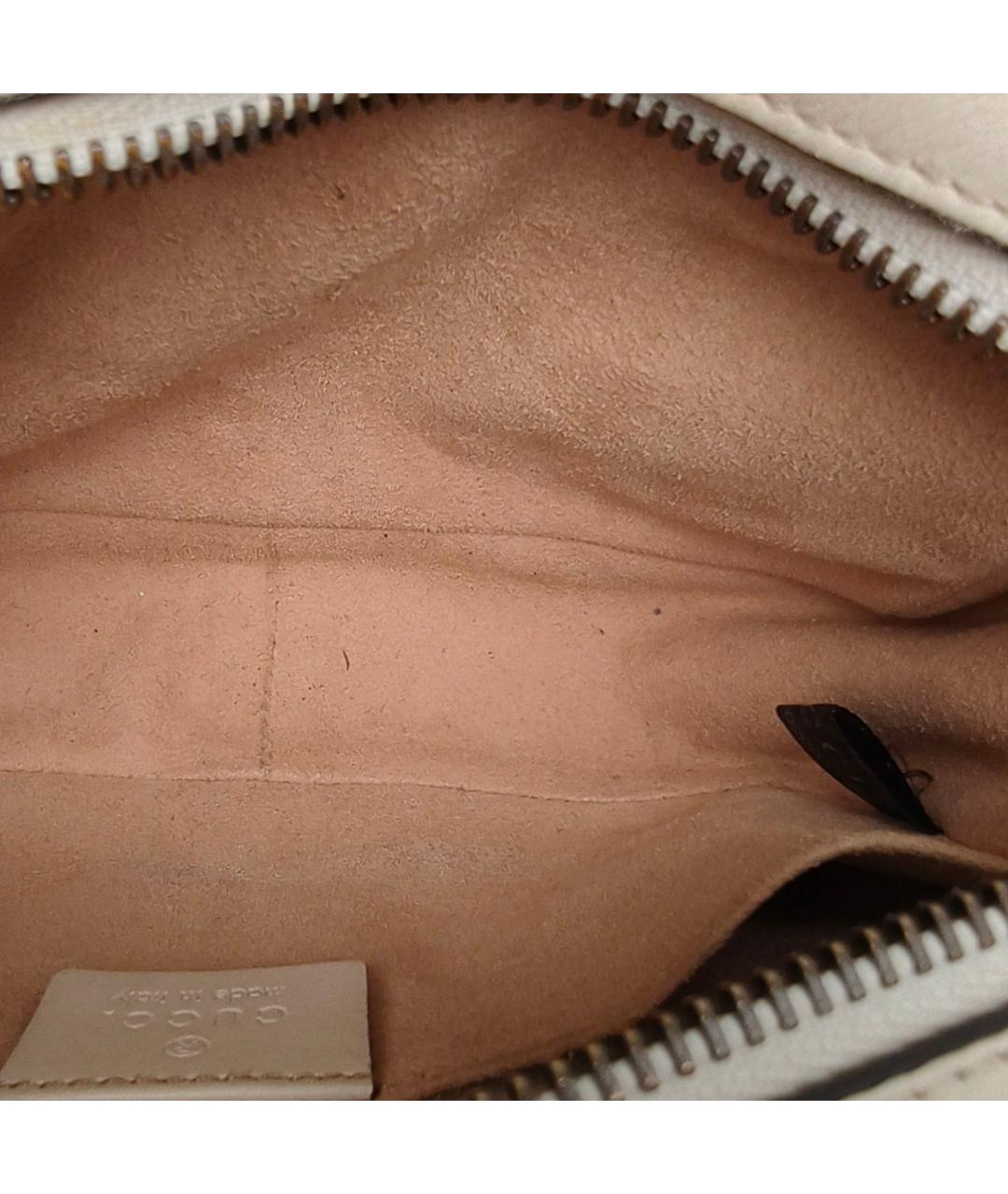 GUCCI Белая кожаная сумка через плечо, фото 8