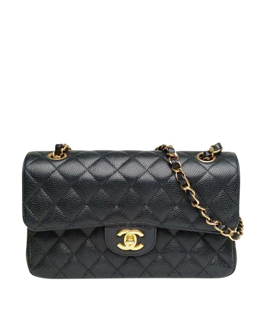 CHANEL Черная кожаная сумка через плечо, фото 1