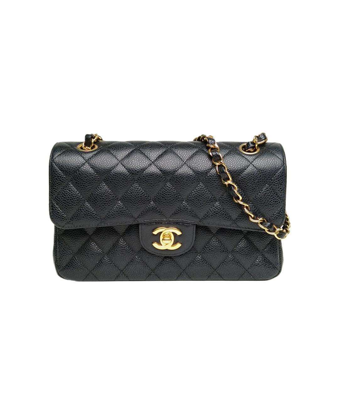 CHANEL Черная кожаная сумка через плечо, фото 9