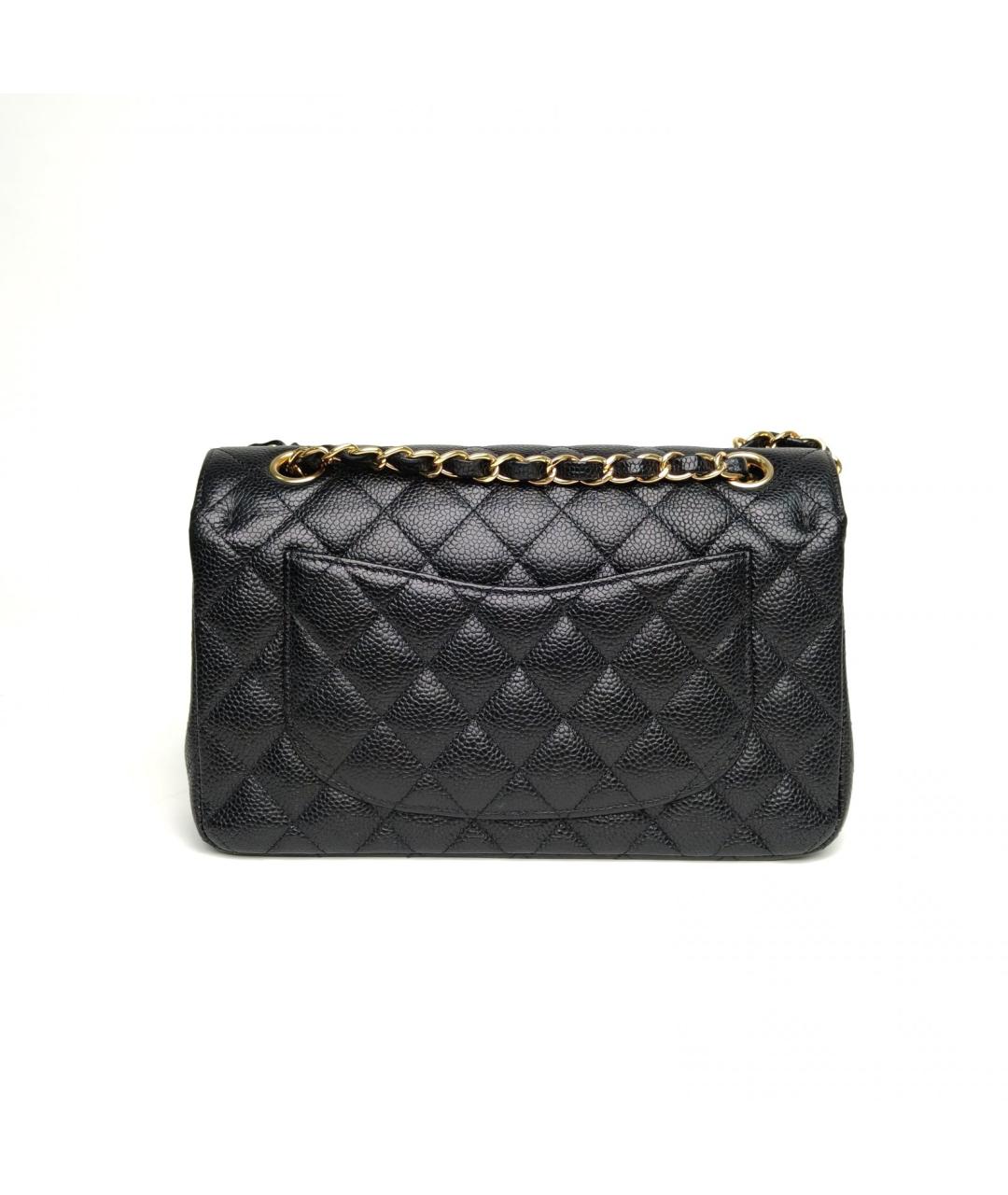 CHANEL Черная кожаная сумка через плечо, фото 4