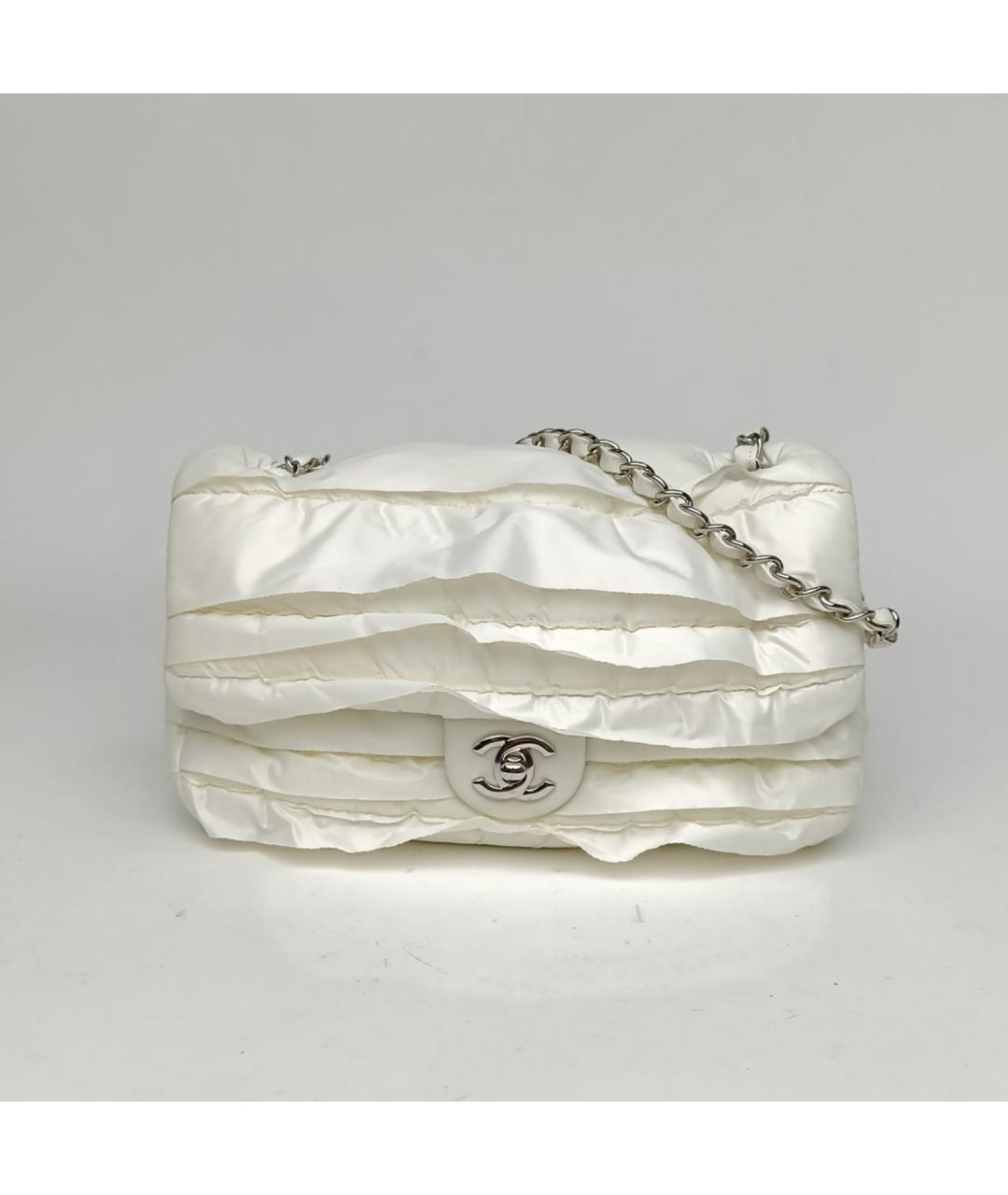 CHANEL Белая сумка через плечо, фото 2
