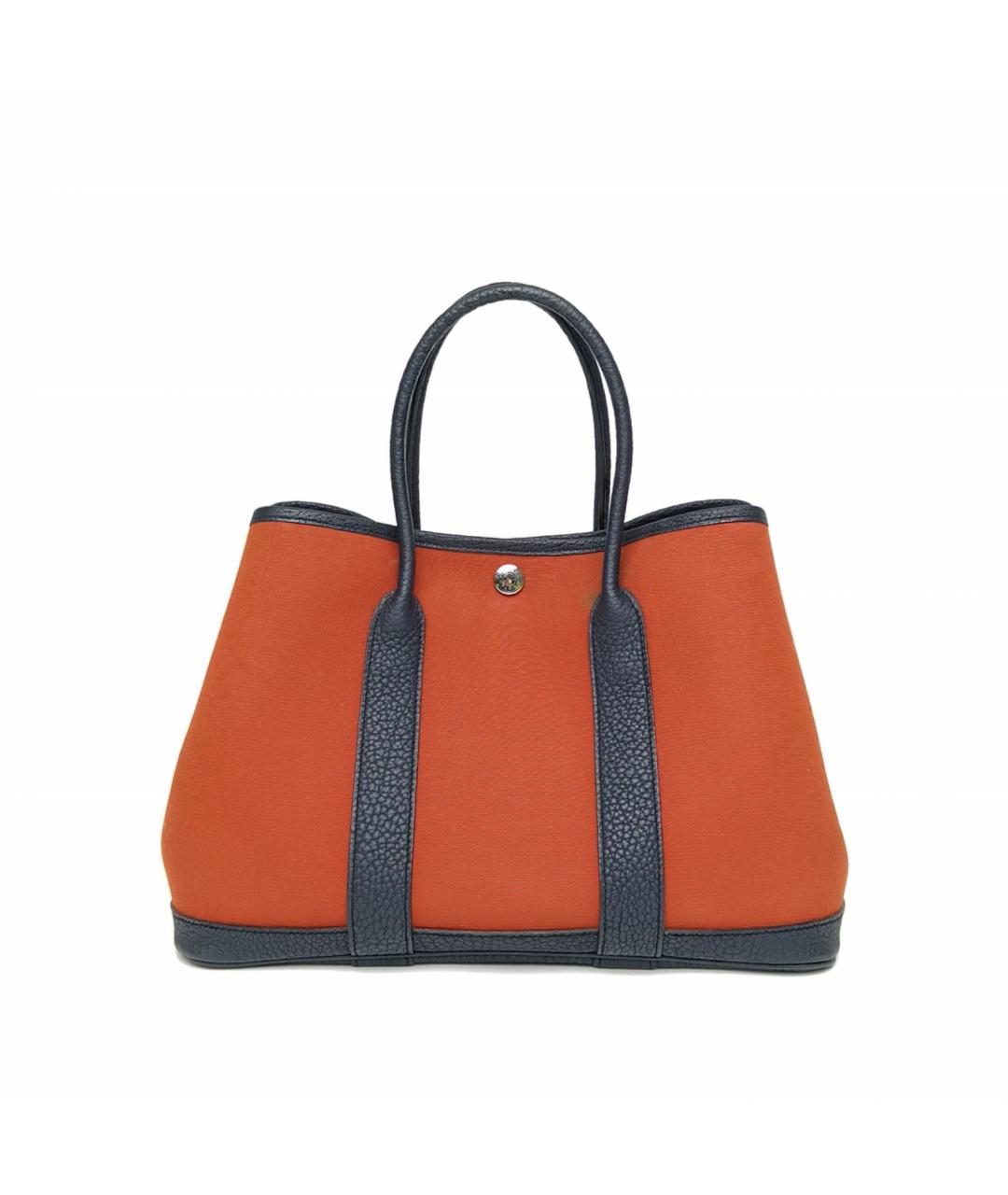 HERMES Оранжевая сумка с короткими ручками, фото 2
