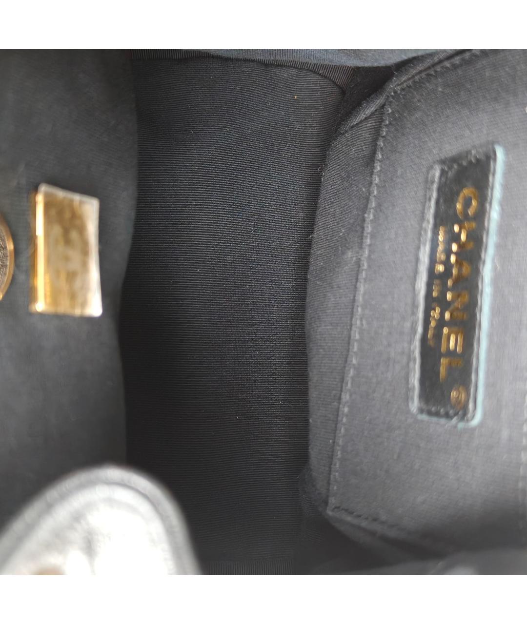 CHANEL Черный кожаный рюкзак, фото 8