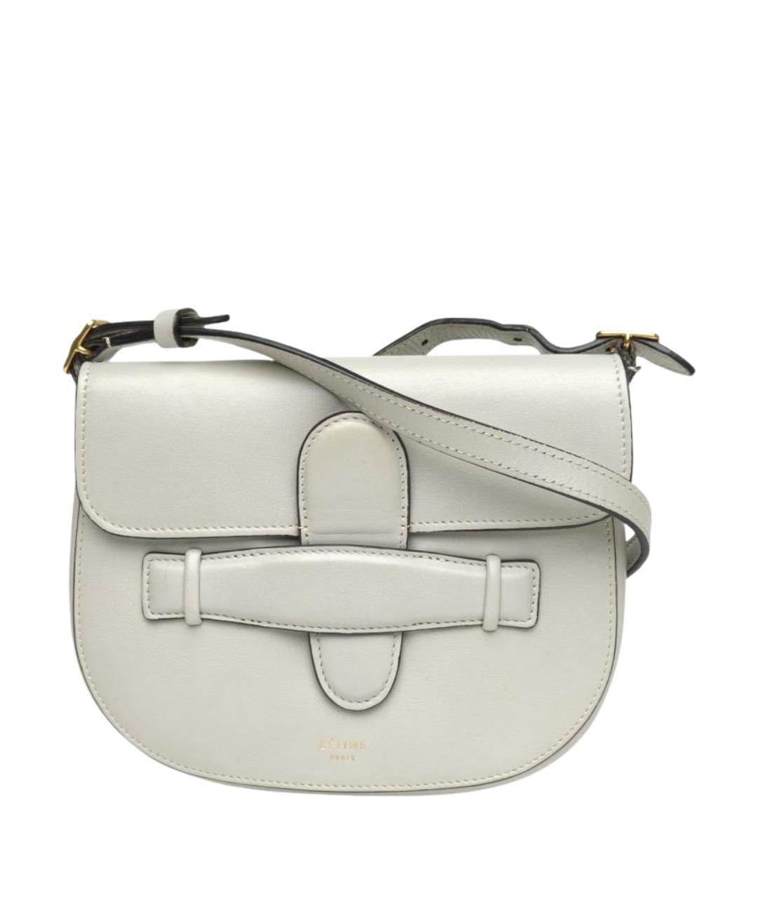 CELINE Серая кожаная сумка через плечо, фото 1