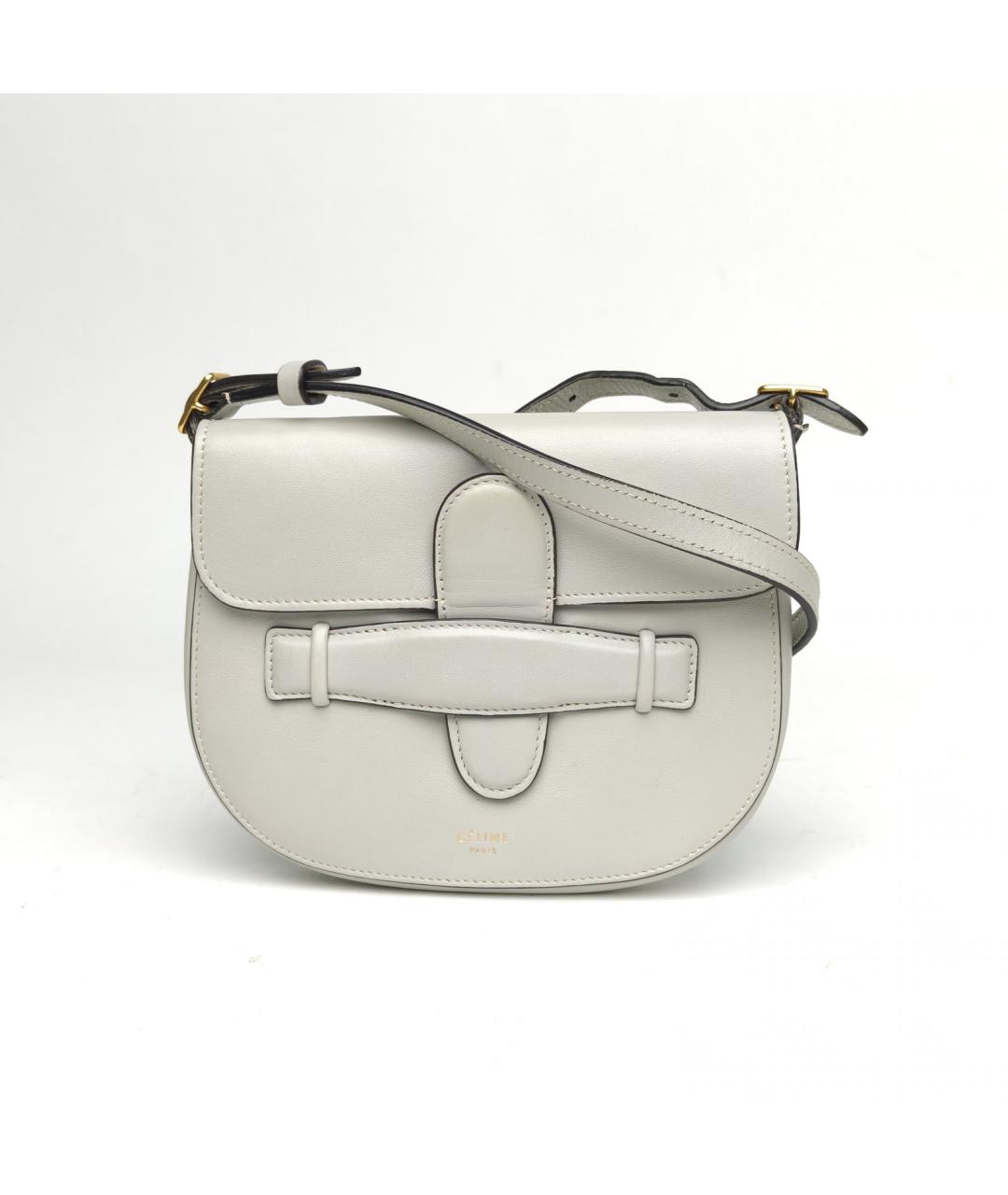 CELINE Серая кожаная сумка через плечо, фото 2