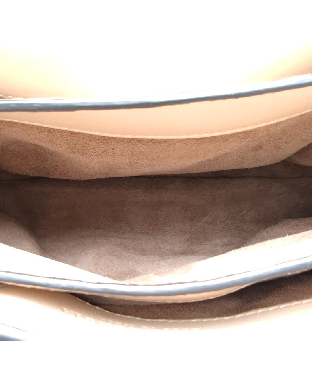 BOTTEGA VENETA Белая кожаная сумка через плечо, фото 8