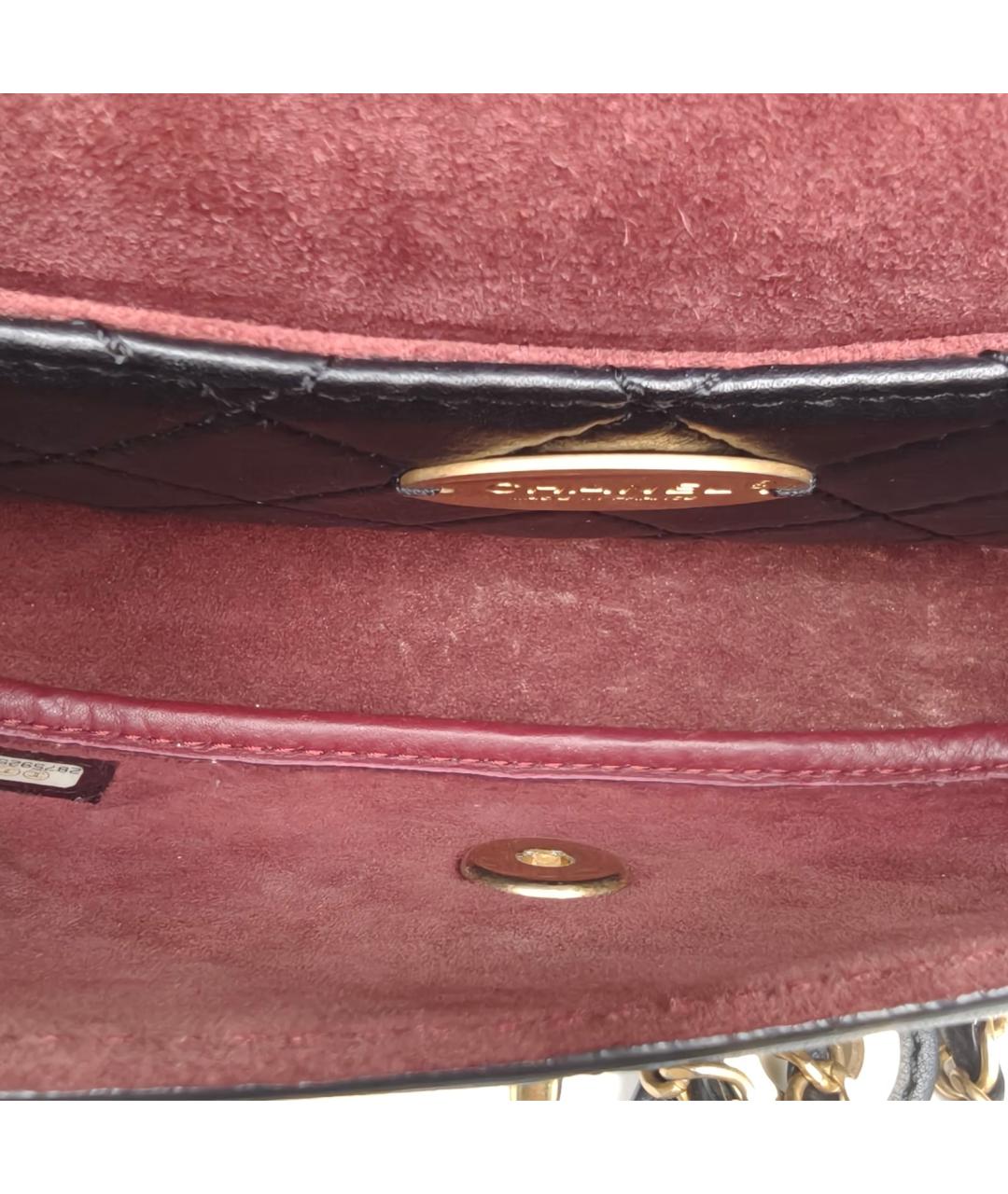 CHANEL Черная кожаная сумка через плечо, фото 7