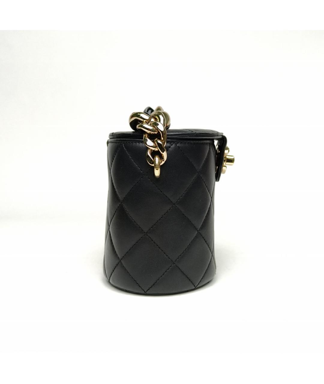 CHANEL Черная кожаная сумка через плечо, фото 4