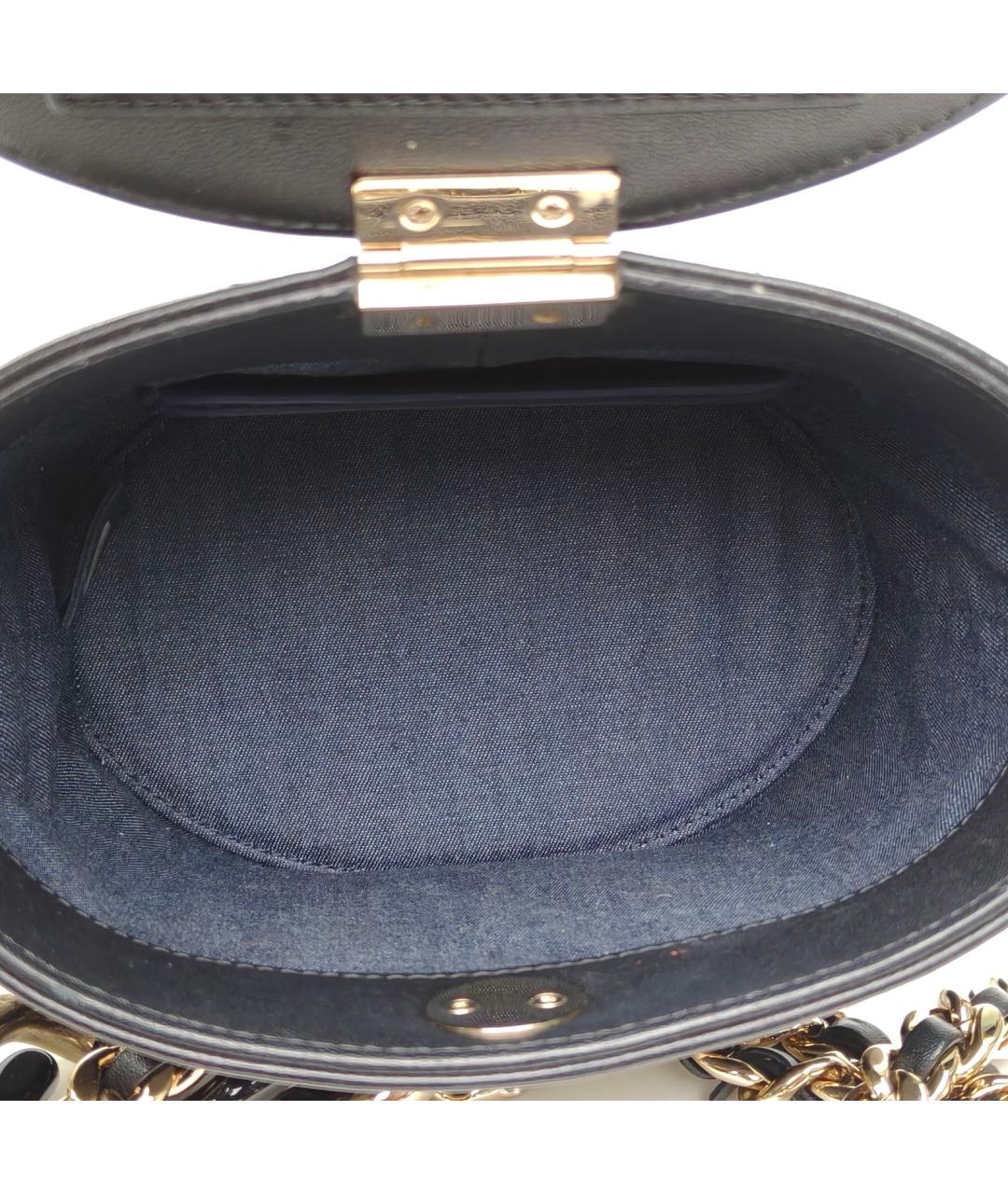 CHANEL Черная кожаная сумка через плечо, фото 7