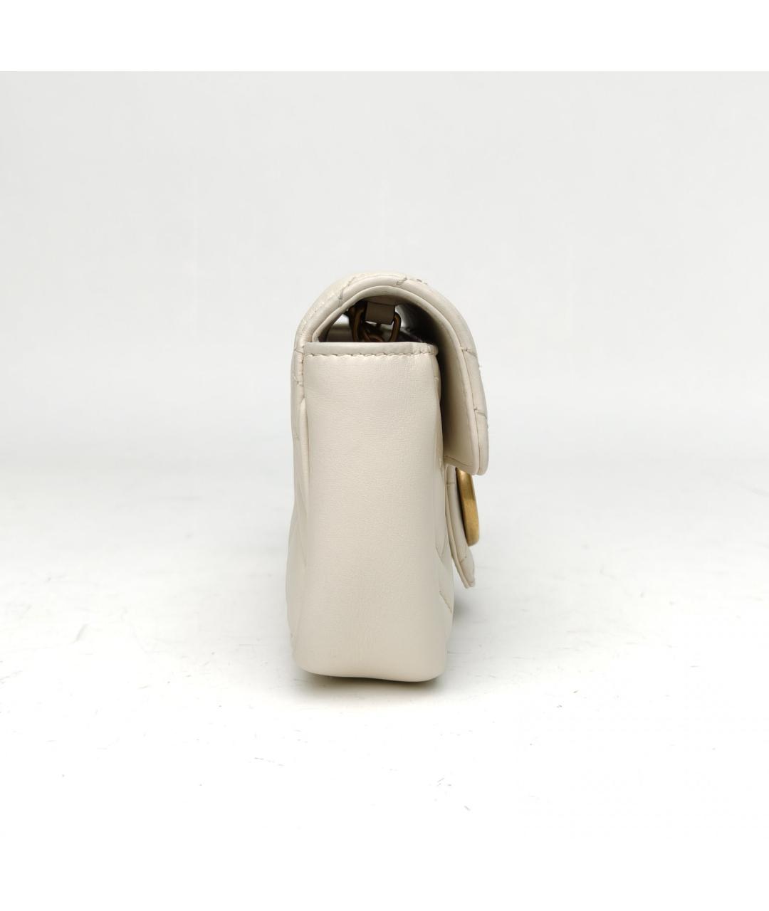 GUCCI Белая кожаная сумка через плечо, фото 5