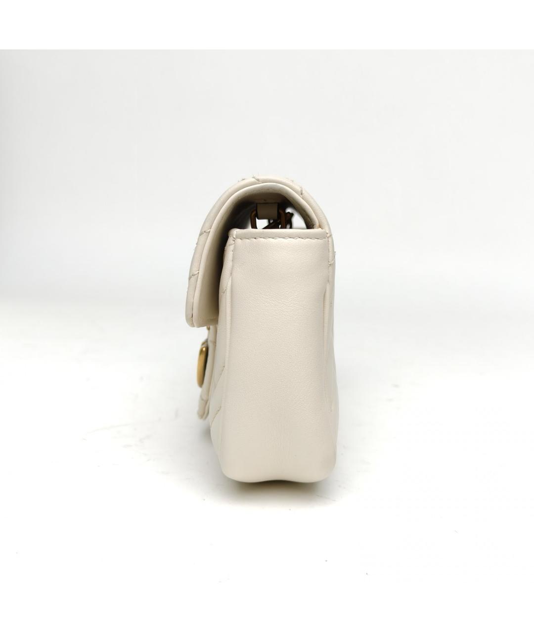 GUCCI Белая кожаная сумка через плечо, фото 3