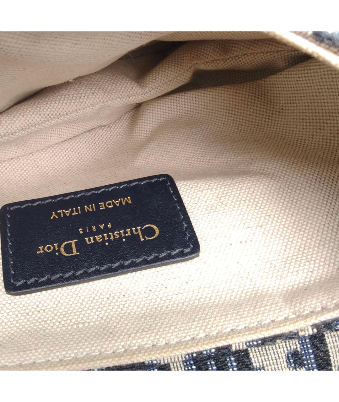 CHRISTIAN DIOR Темно-синяя сумка через плечо, фото 8