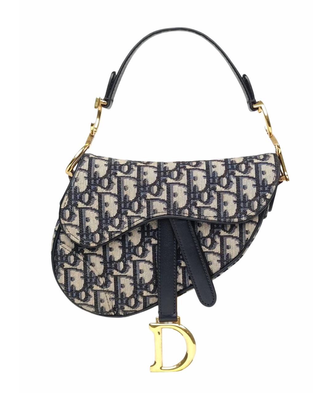 CHRISTIAN DIOR Темно-синяя сумка через плечо, фото 1