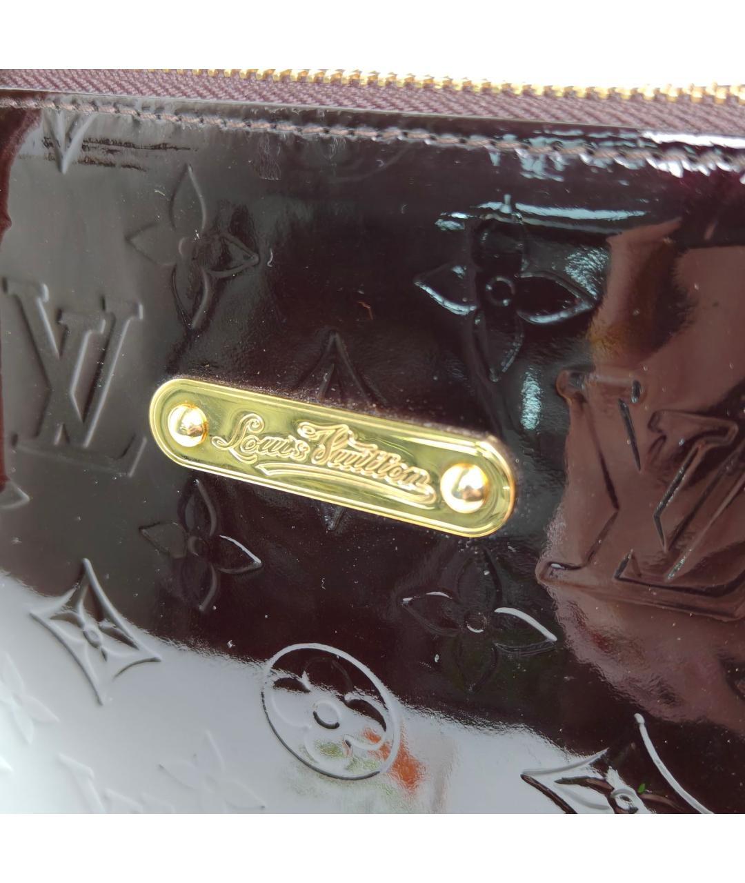 LOUIS VUITTON Бордовая сумка с короткими ручками, фото 7