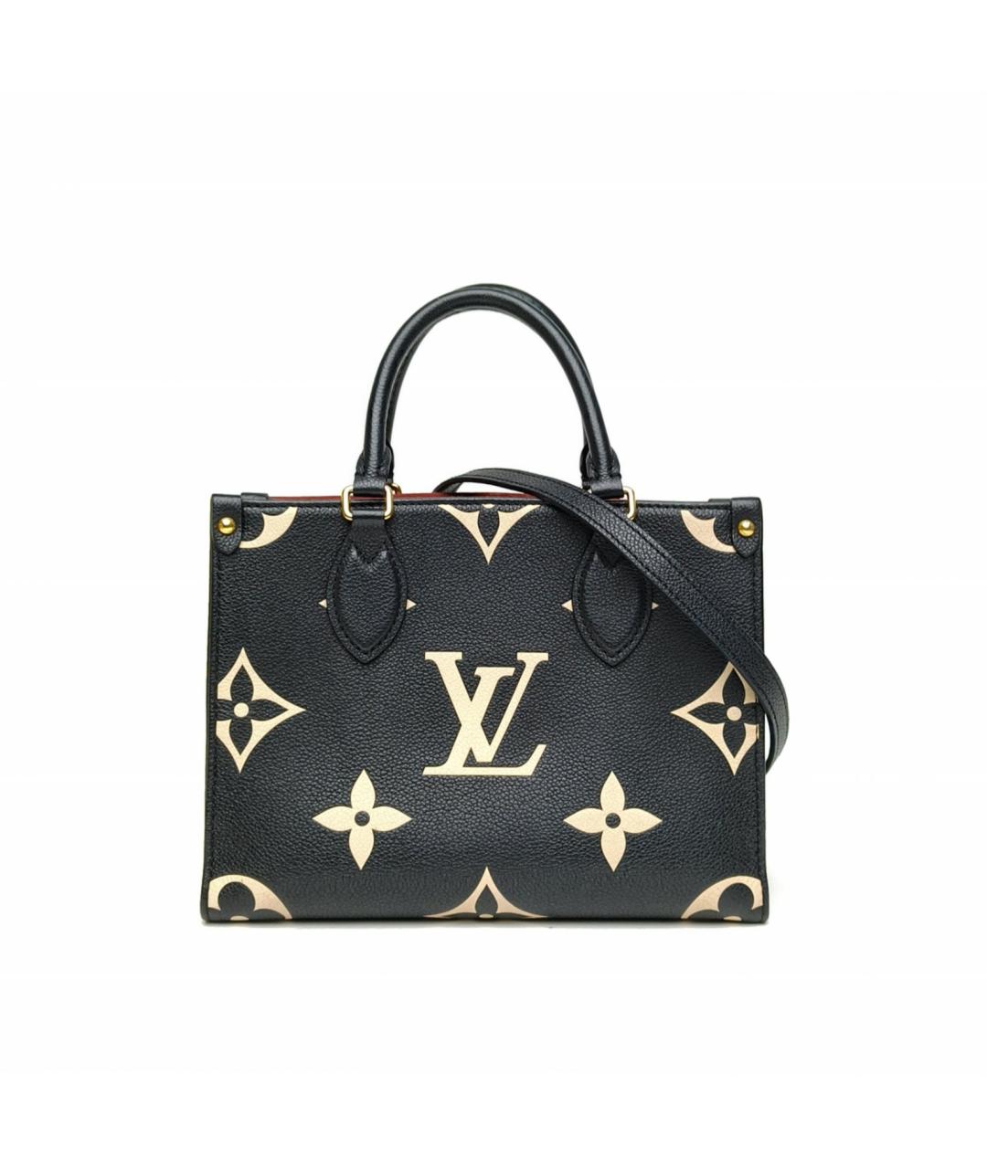 LOUIS VUITTON Черная кожаная сумка через плечо, фото 2