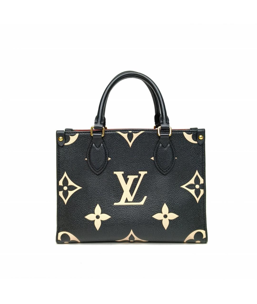 LOUIS VUITTON Черная кожаная сумка через плечо, фото 4