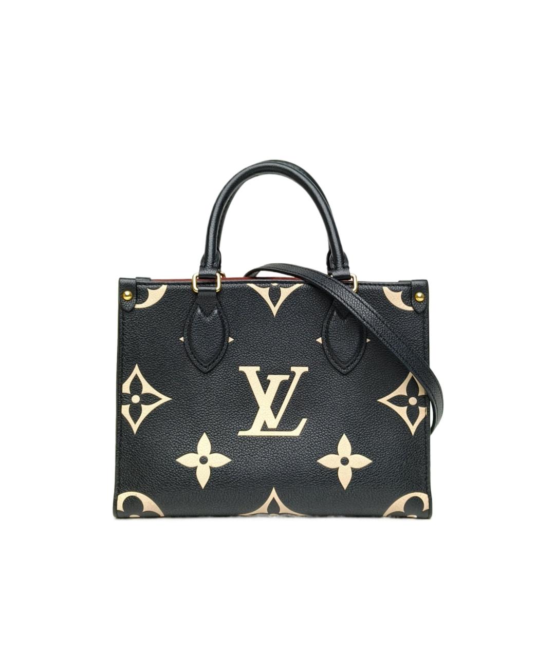 LOUIS VUITTON Черная кожаная сумка через плечо, фото 9