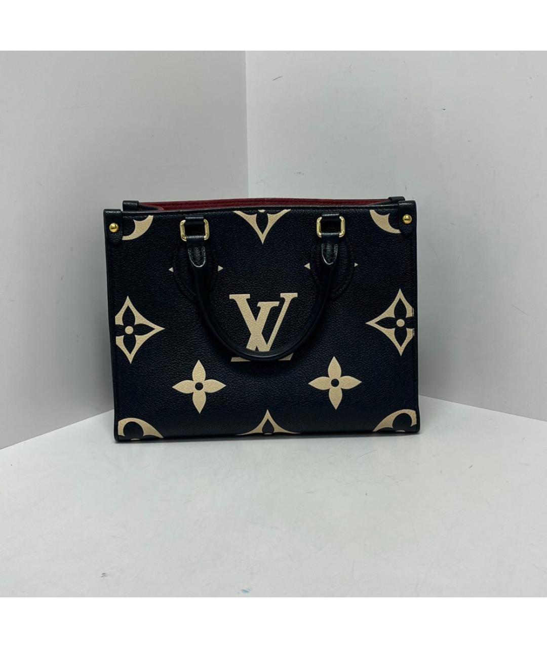 LOUIS VUITTON Черная кожаная сумка через плечо, фото 8