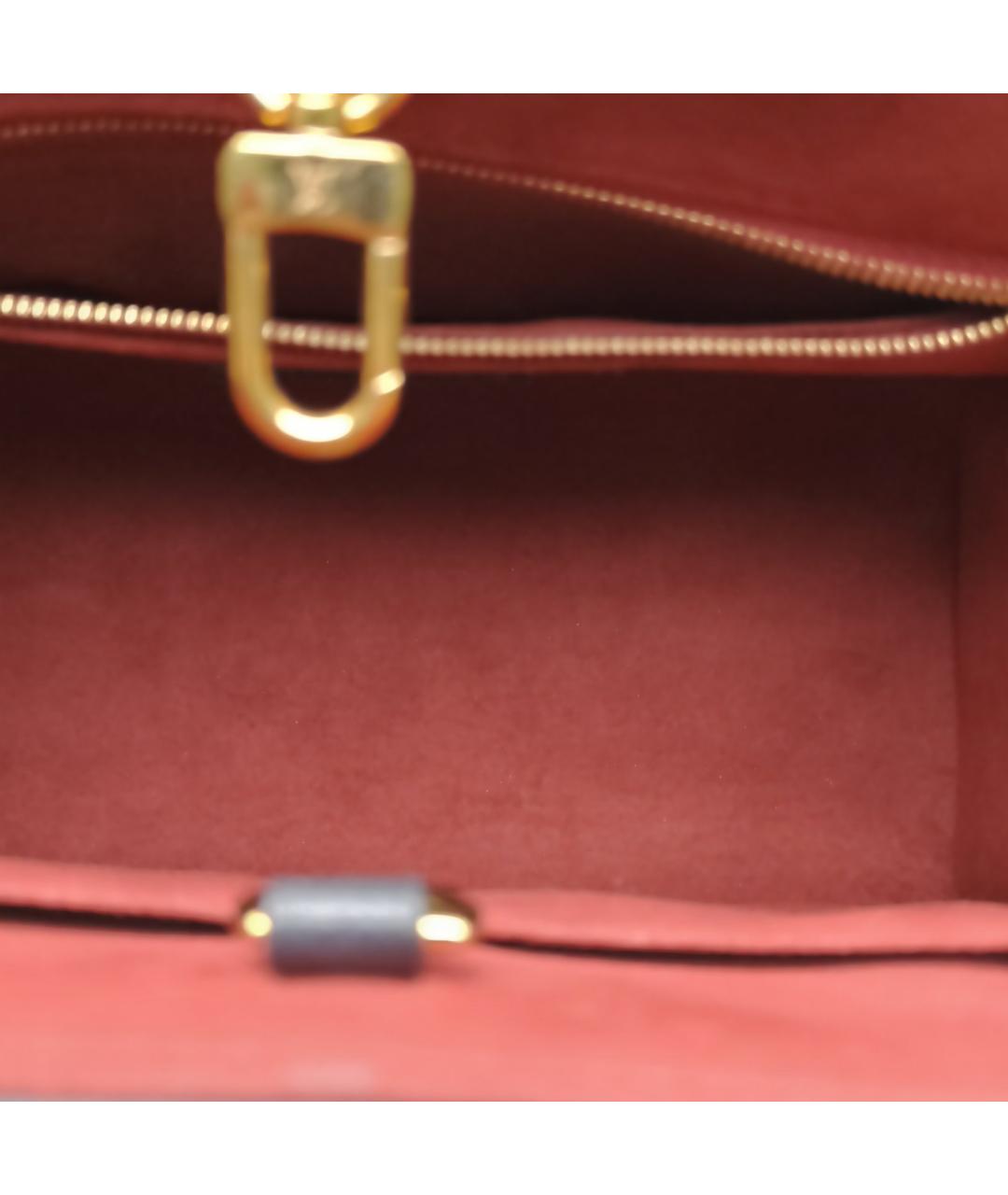 LOUIS VUITTON Черная кожаная сумка через плечо, фото 7